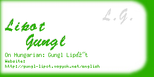 lipot gungl business card